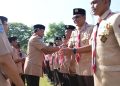 Apel Besar Pramuka, Bupati Sleman Terima Lencana Darma Bakti dari Sultan HB X